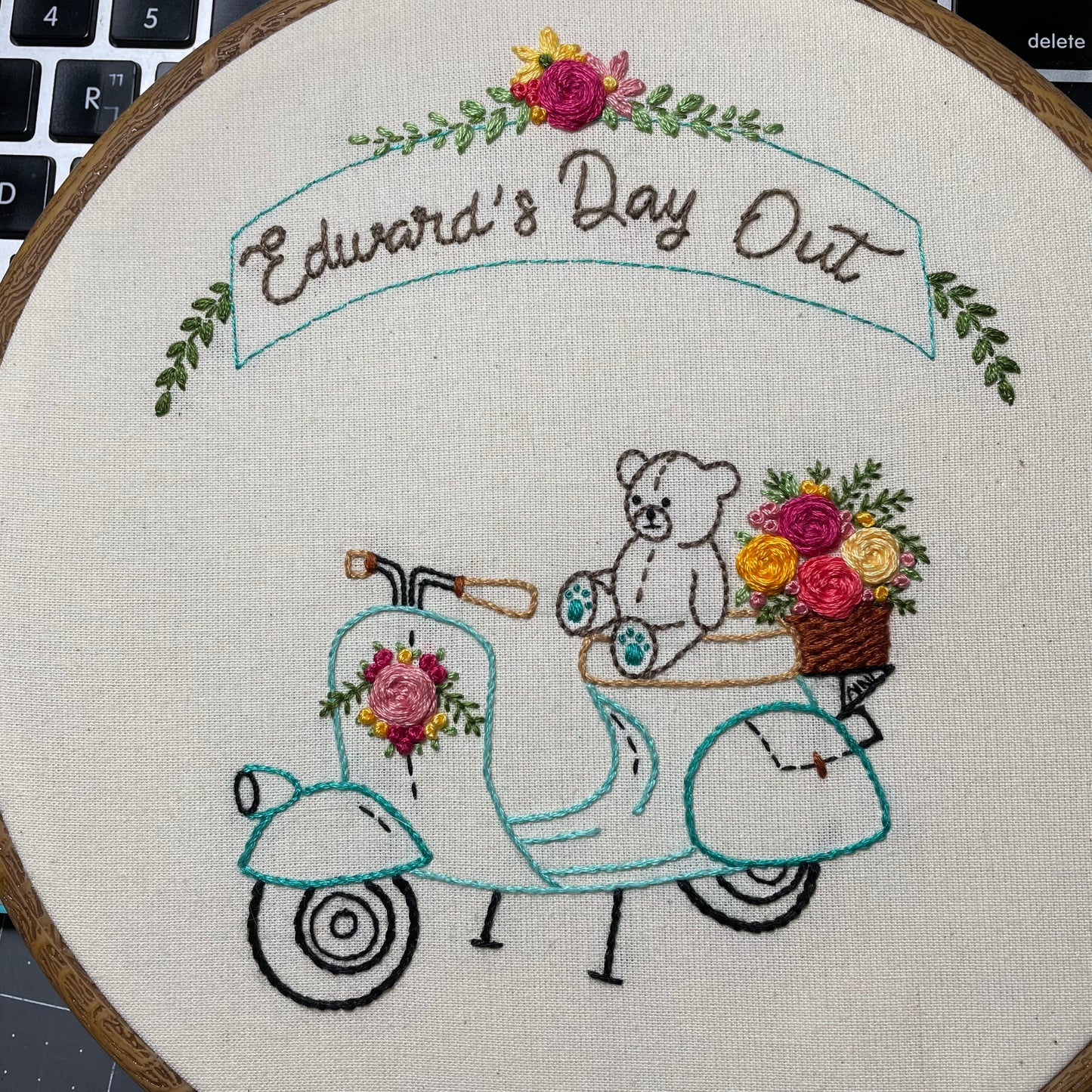 "Edward's Day Out" Embroidery Kit
