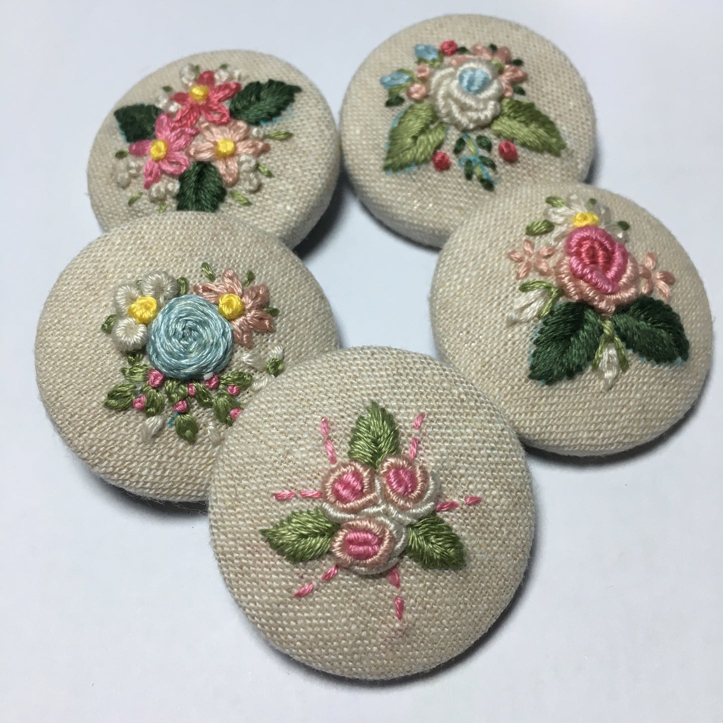 Posy Fabric Brooch Embroidery Kits