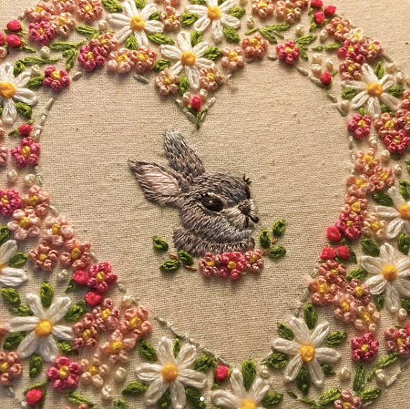 "My Bunny Valentine" Embroidery Kit