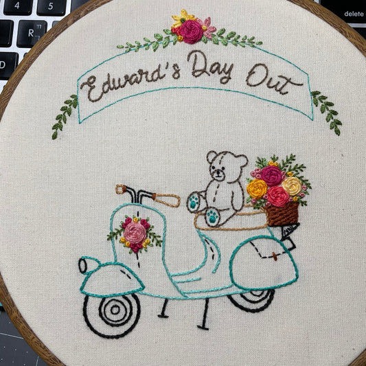 "Edward's Day Out" Embroidery Kit