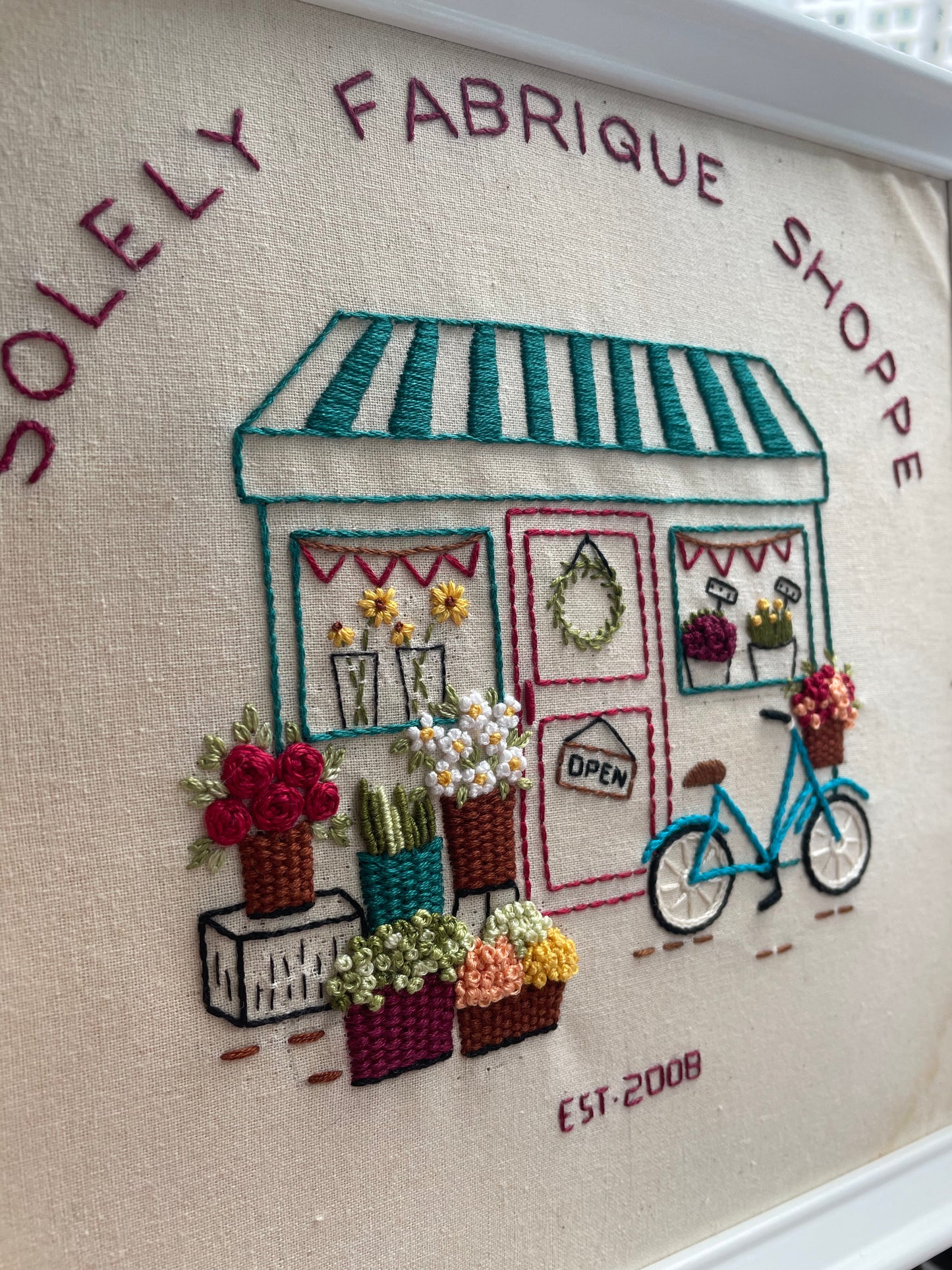 Storefront Series - "My Flower Shoppe"  Embroidery Kit