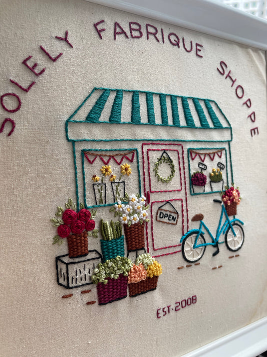 Storefront Series - "My Flower Shoppe"  Embroidery Kit