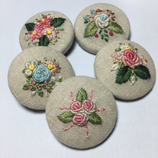Posy Fabric Brooch Embroidery Kits