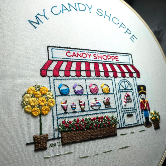 Storefront Series-"My Candy Store"  Embroidery Kit