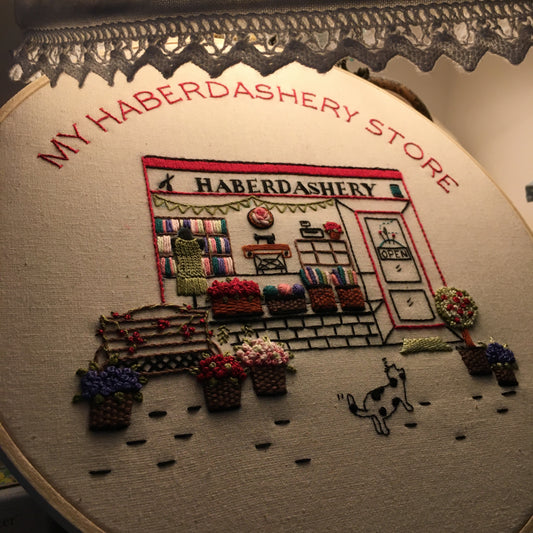 Storefront Series- "My Haberdashery Store"  Embroidery Kit