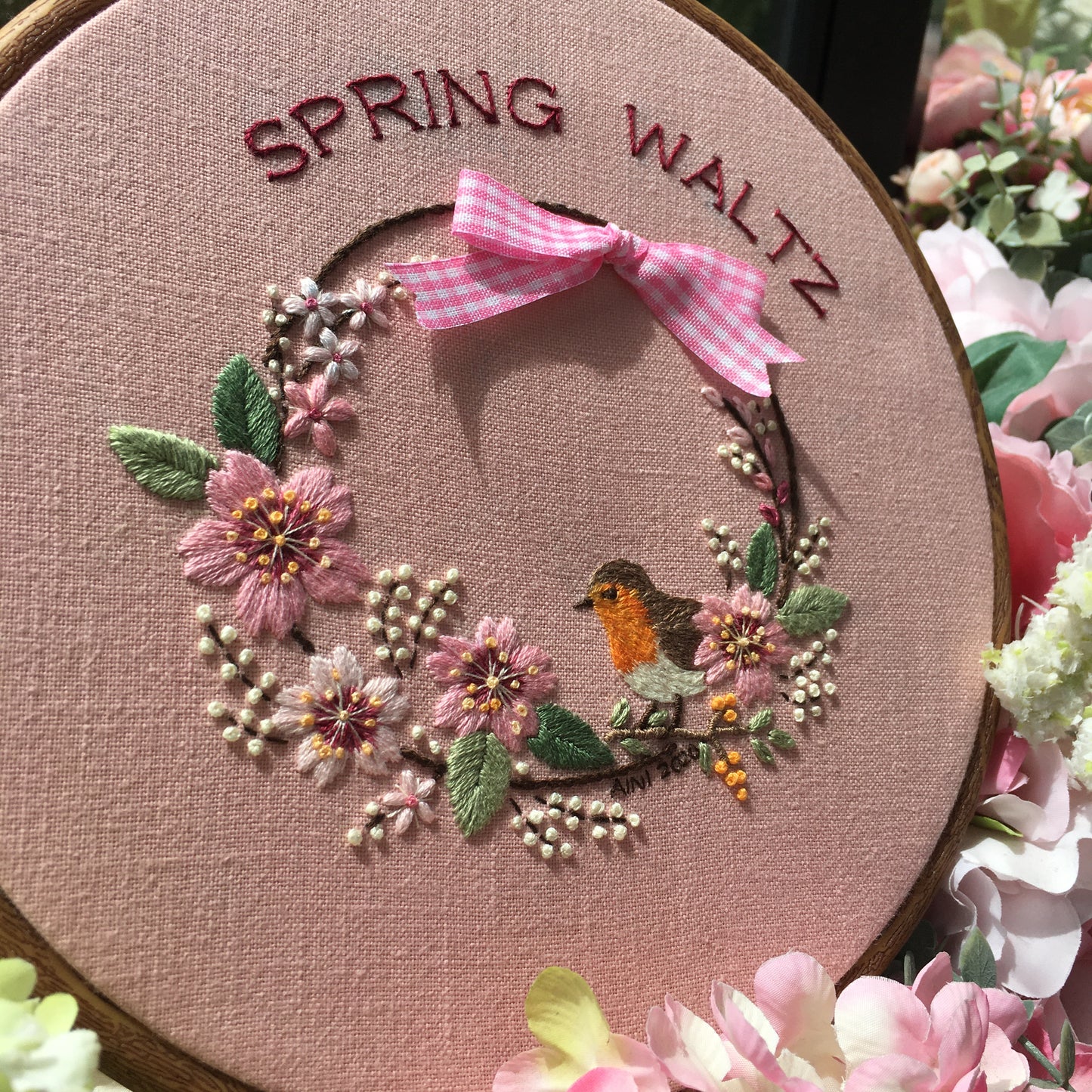 Four Seasons Series: "Spring Waltz""  Embroidery Kit