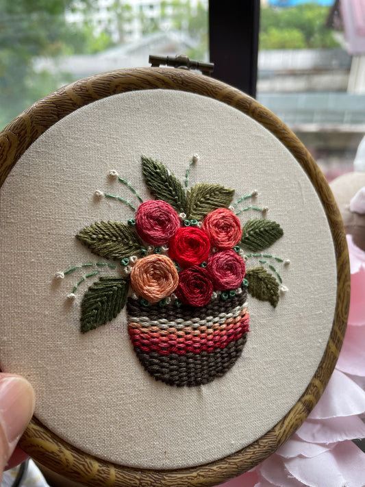 "Autumn Blooms in a Basket" - November Shades of the Month